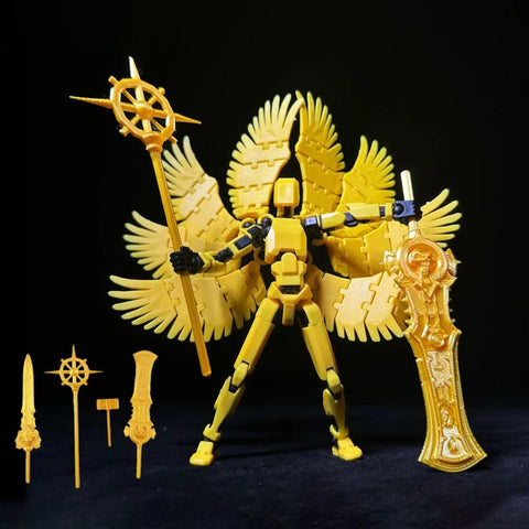 Diy Figure Series - Golden Six-Winged Angel (Includes 1 Pcs MiniFigures)