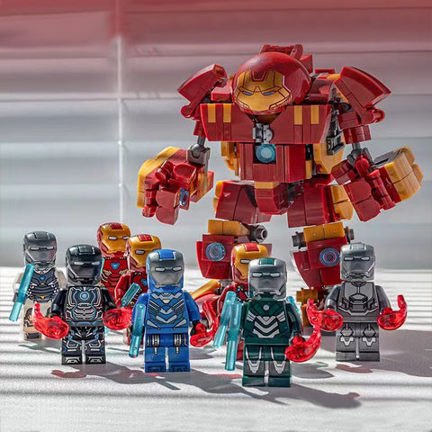 Avengers Series - Iron Man&Hulk Mecha (Includes 9 Pcs MiniFigures)