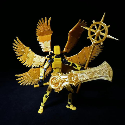 Diy Figure Series - Golden Six-Winged Angel (Includes 1 Pcs MiniFigures)