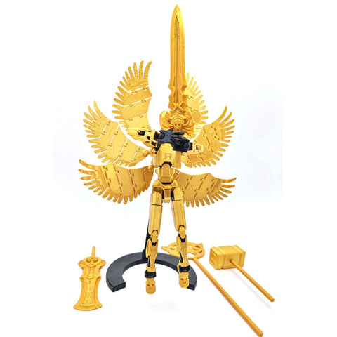 Diy Figure Series - Golden Six-Winged Angel (Includes 1 Pcs MiniFigures)