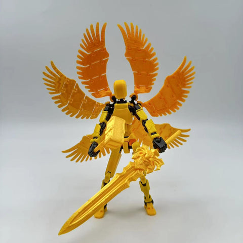 Diy Figure Series - Golden Six-Winged Angel (Includes 1 Pcs MiniFigures)