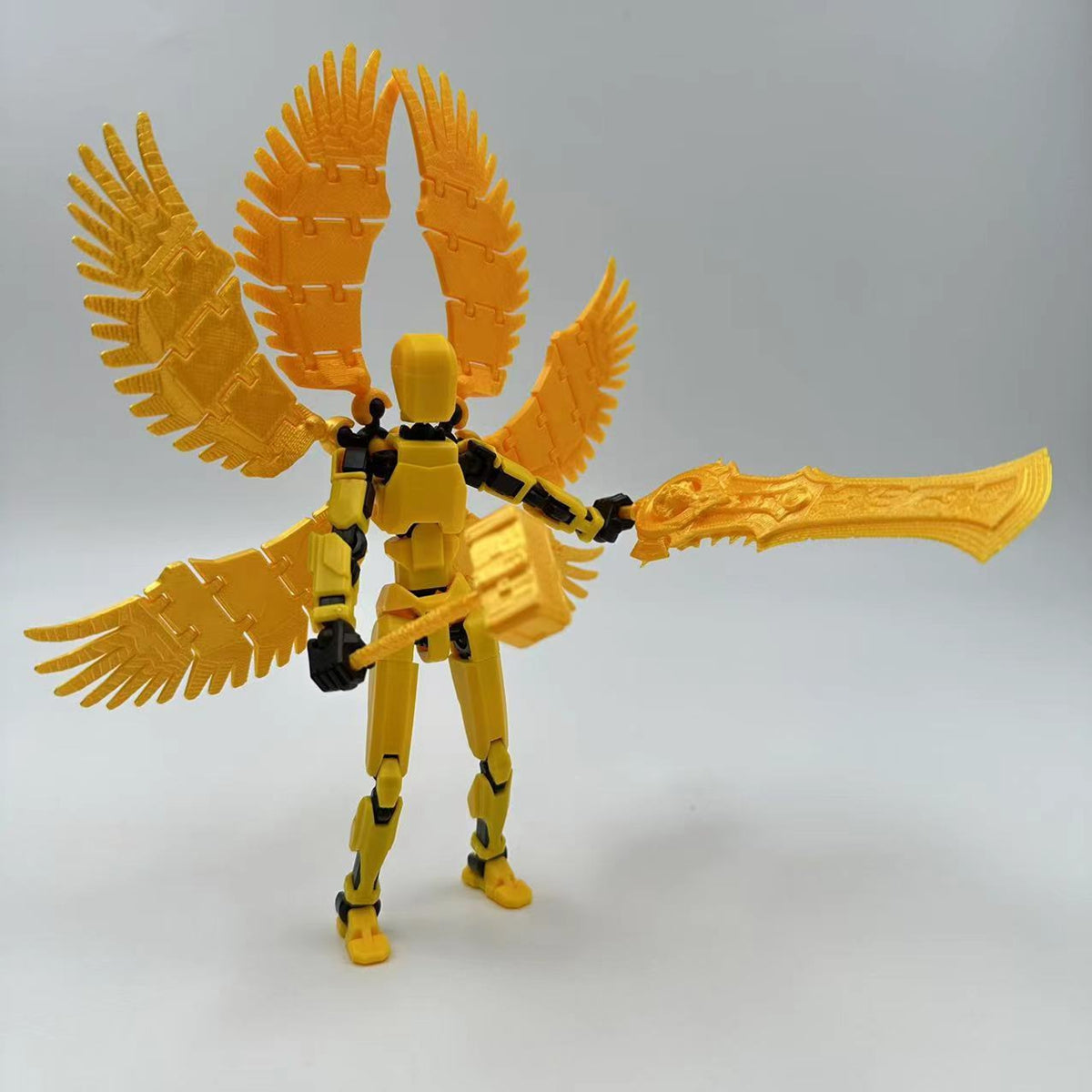 Diy Figure Series - Golden Six-Winged Angel (Includes 1 Pcs MiniFigures)