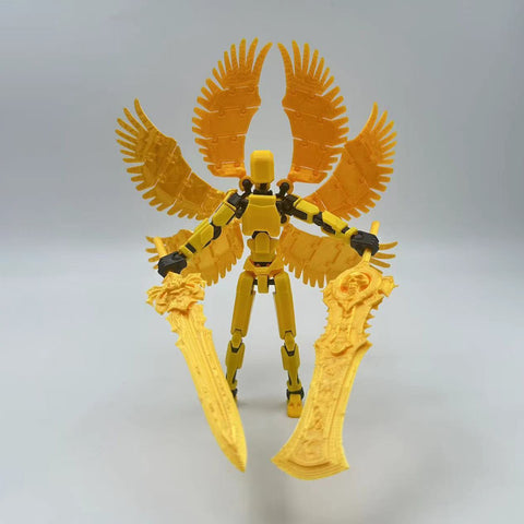 Diy Figure Series - Golden Six-Winged Angel (Includes 1 Pcs MiniFigures)